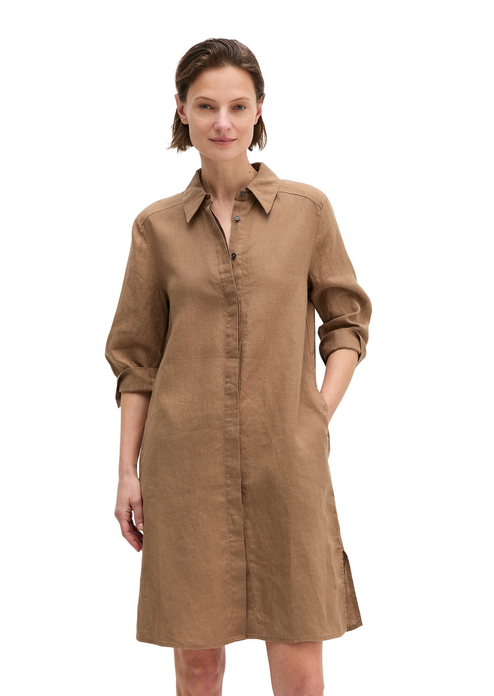 Marc O'Polo Hemdblusenkleid mit nahtfeinem Reißverschluss