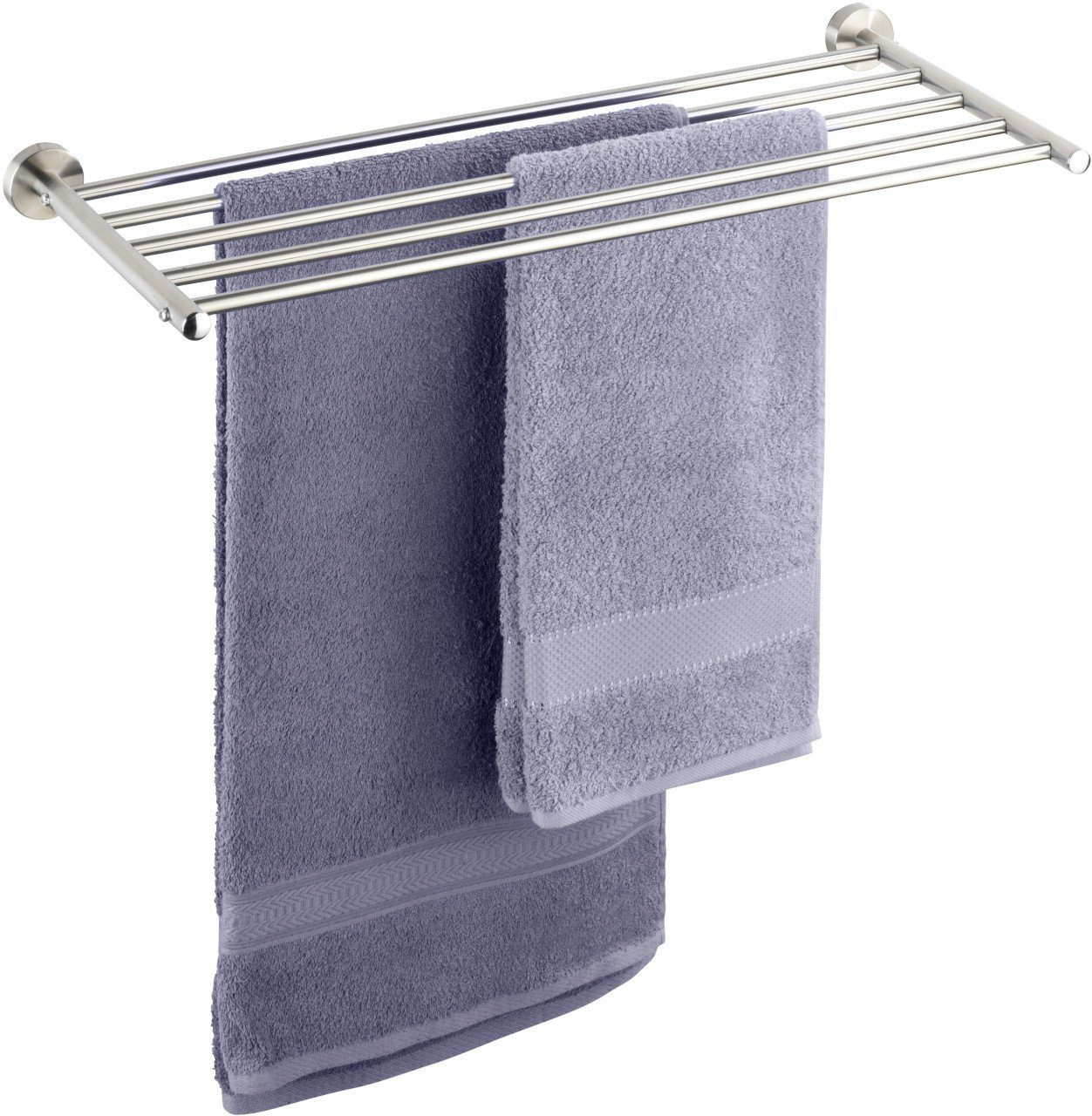 WENKO Handtuchstange Wenko Wandregal Faella Edelstahl, silber günstig online kaufen