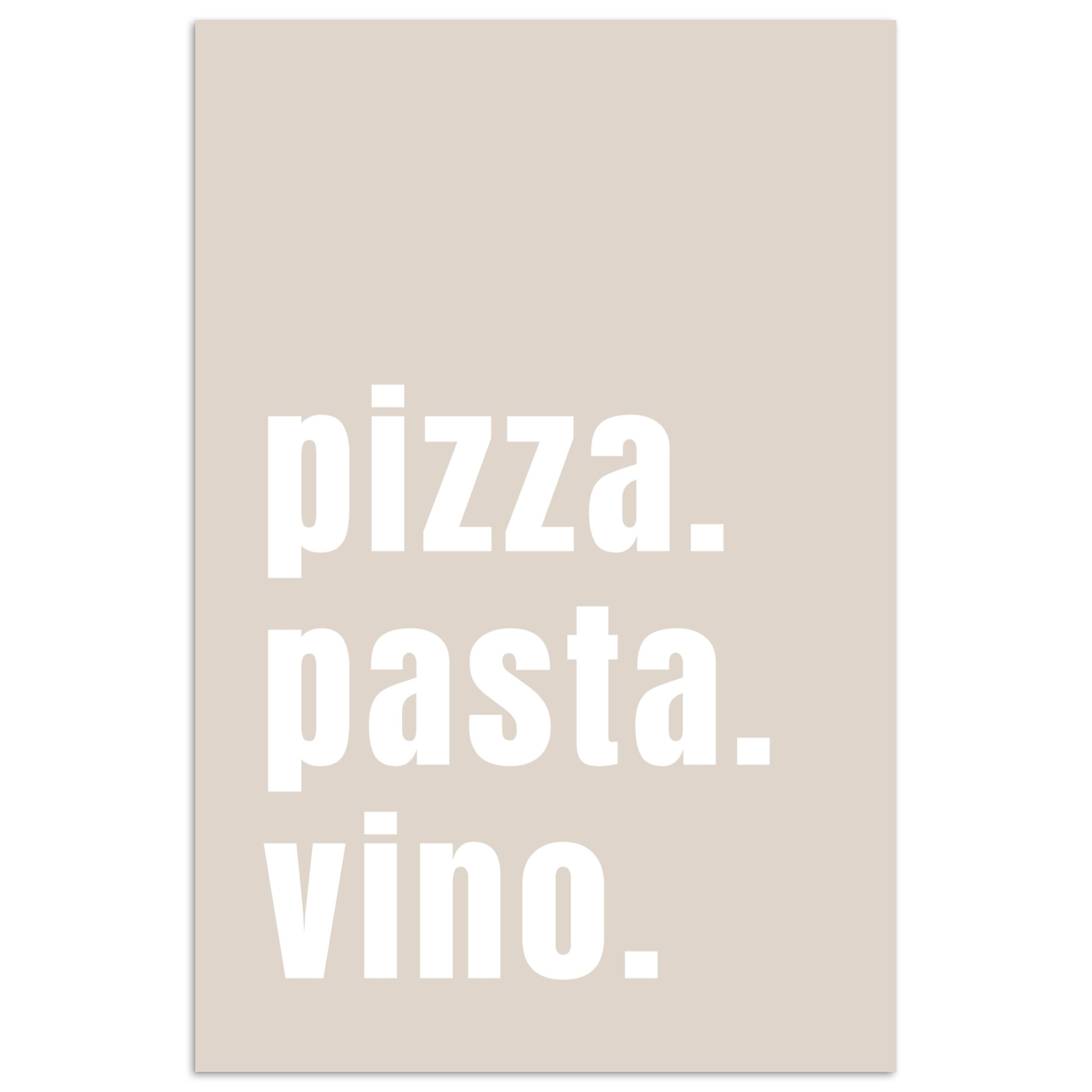 MuchoWow Poster Zitat - Pizza, Pasta, günstig online kaufen
