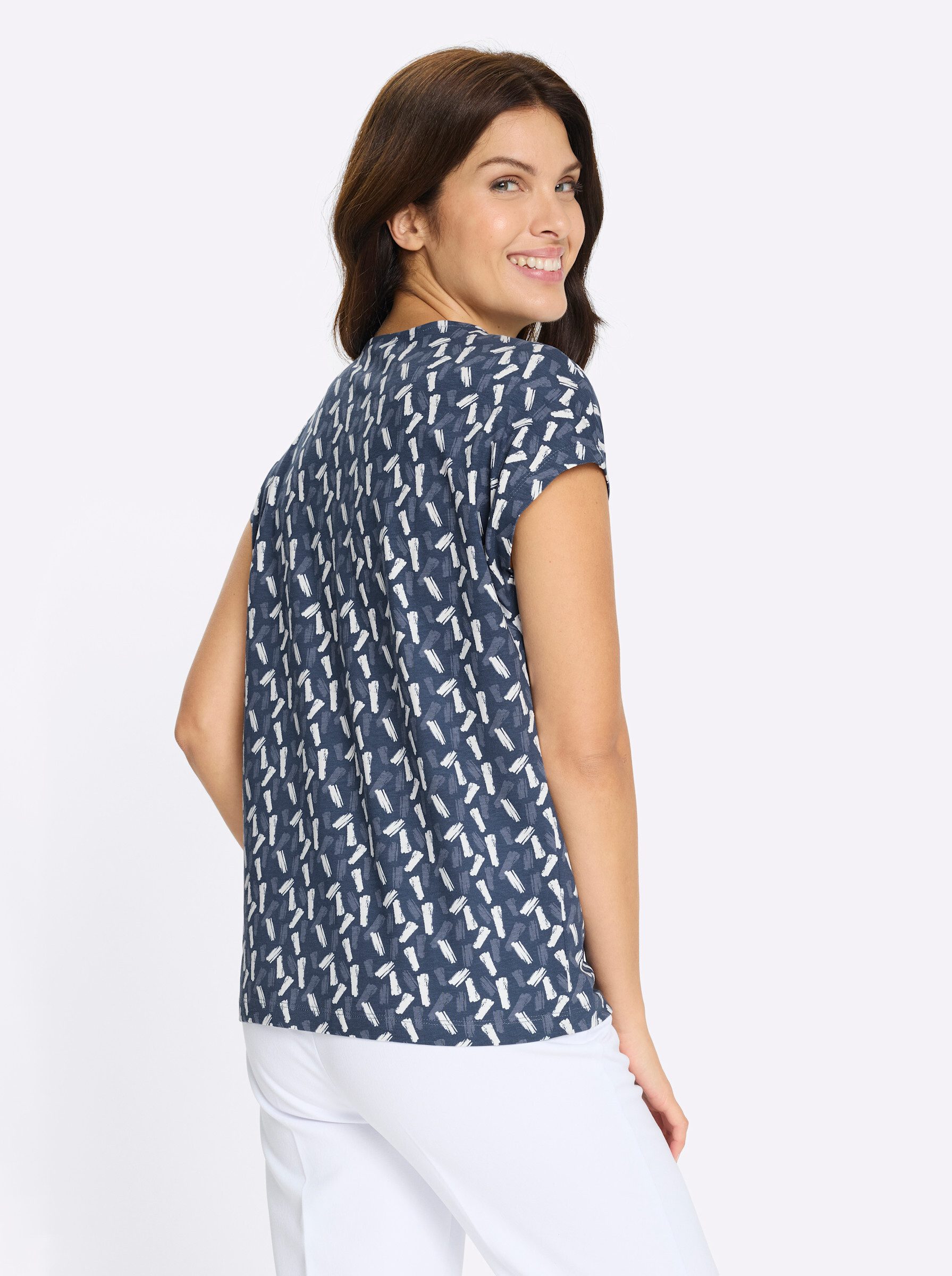 Sieh an! T-Shirt Kurzarm-Shirt Extra kurz – Bild 2 von 5