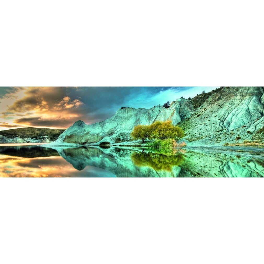 HEYE Puzzle 1000 Teile Panorama-Puzzle - Edition Humboldt: Blauer See, Puzzleteile