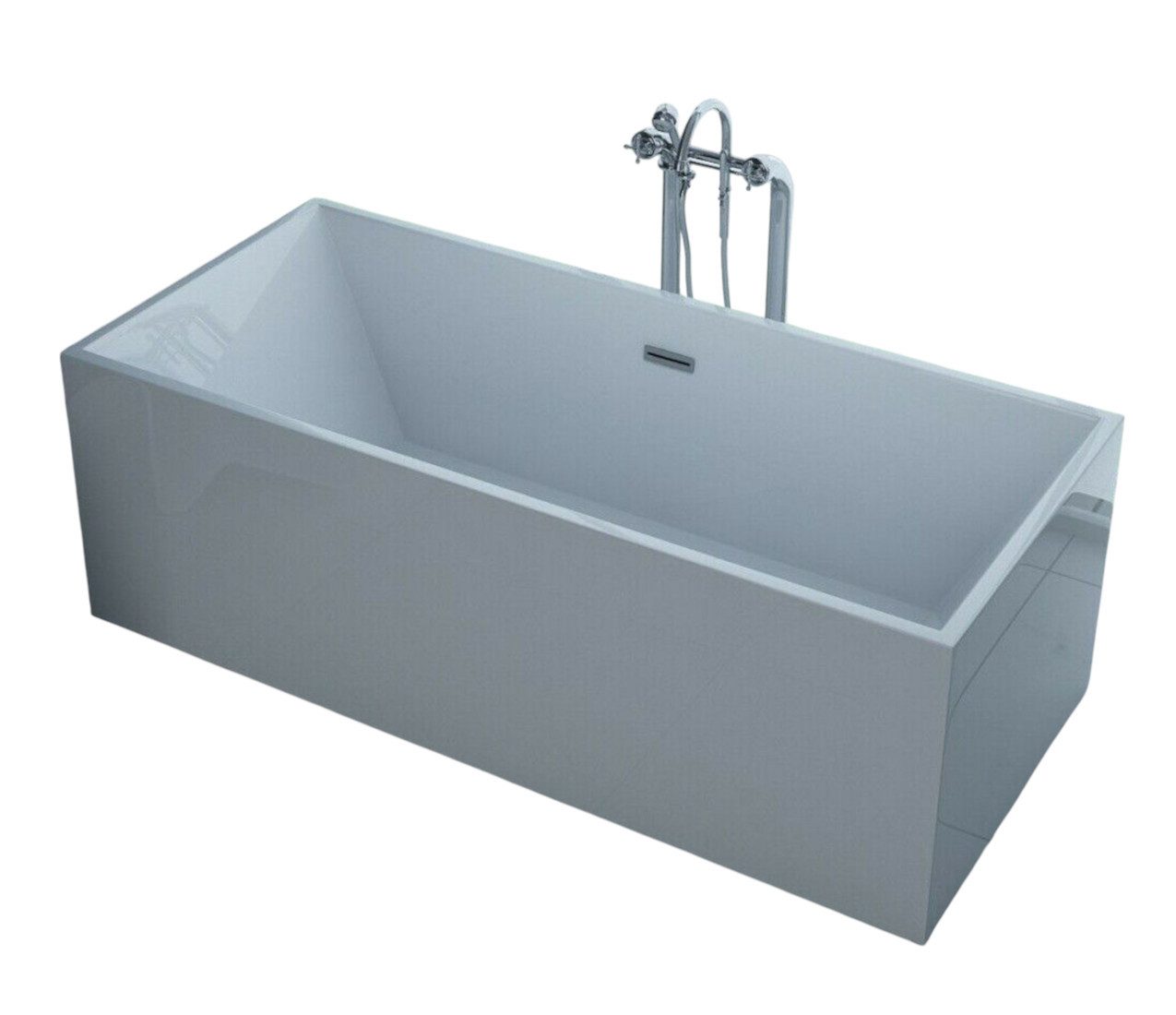 DEKO VERTRIEB BAYERN Badewanne Luxus freistehende Badewanne 170 cm Designer Acrylwanne