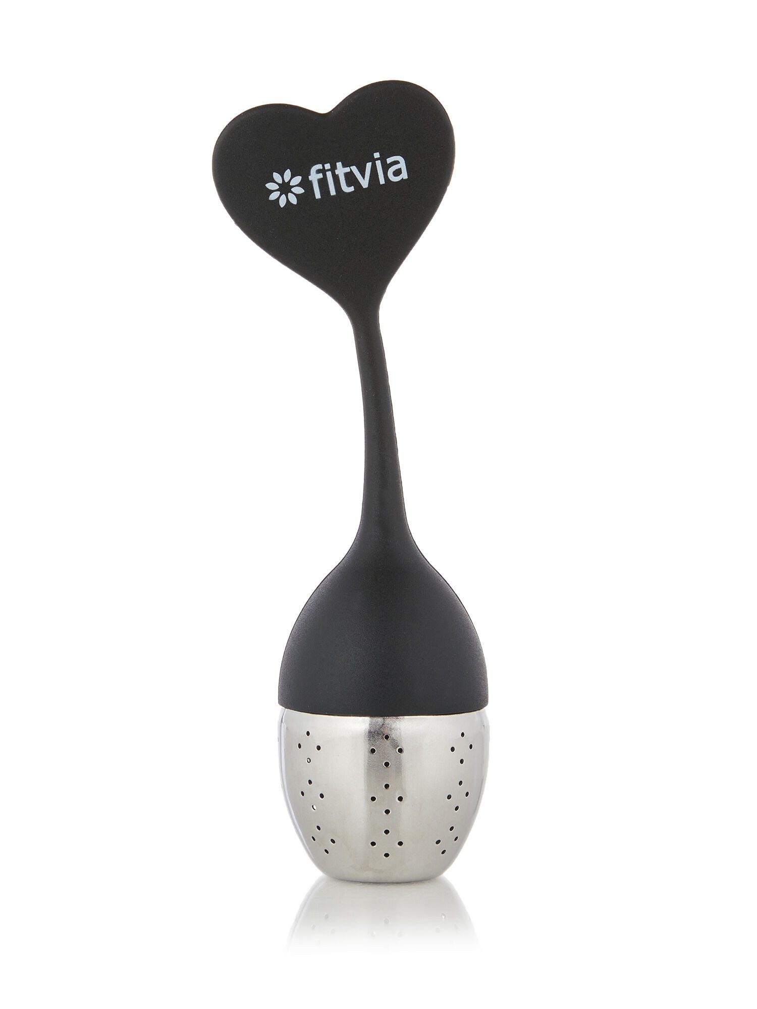 fitvia Teesieb Tee-Ei, spülmaschinengeeignet – für losen Tee, Flamingo-/Herzform, perfekte 1-Tassen-Portion, einfache Handhabung