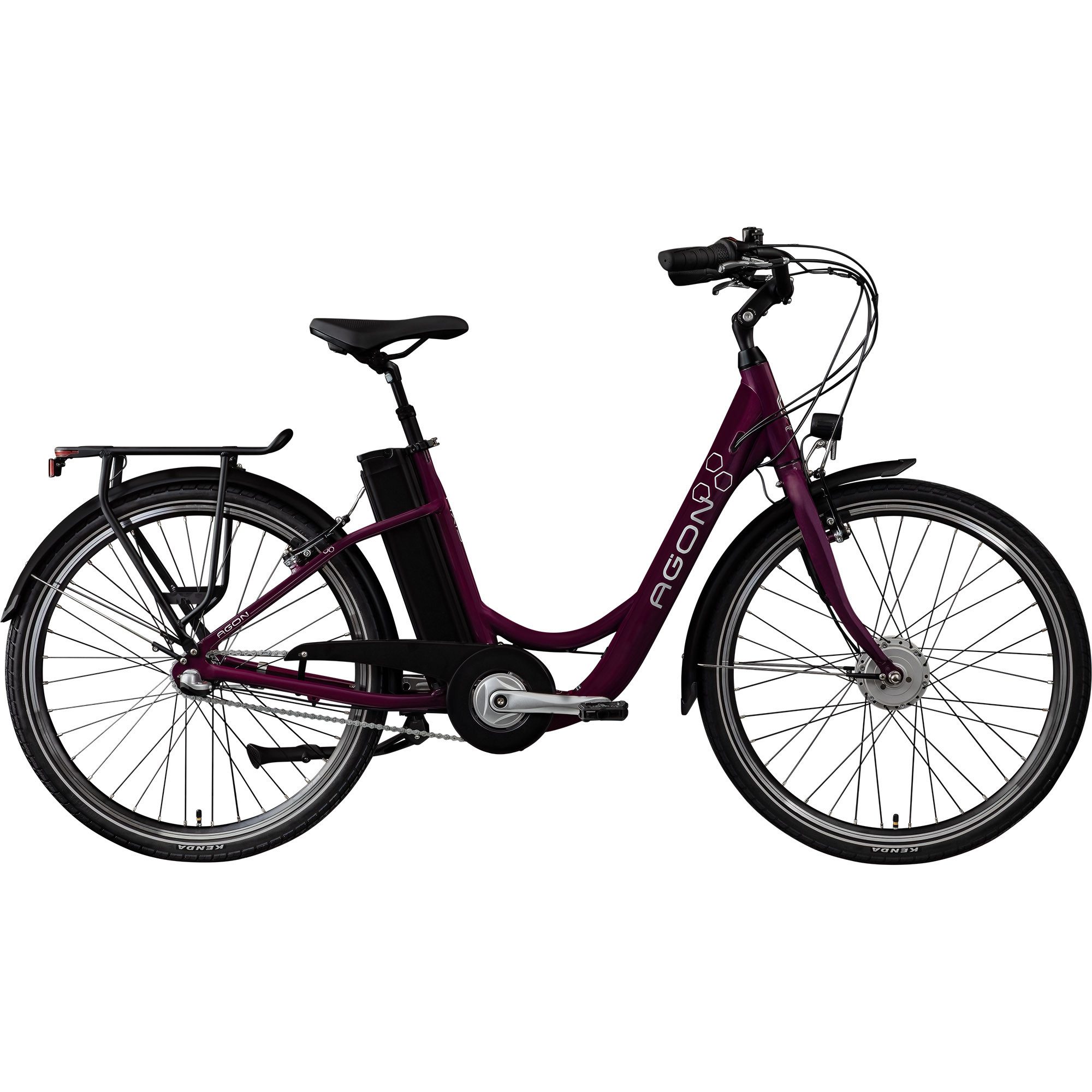AGON E-Bike Cityrad Axis, 3 Gang, Nabenschaltung, Frontmotor, 536 Wh, Pedelec, Elektrofahrrad für Damen u. Herren