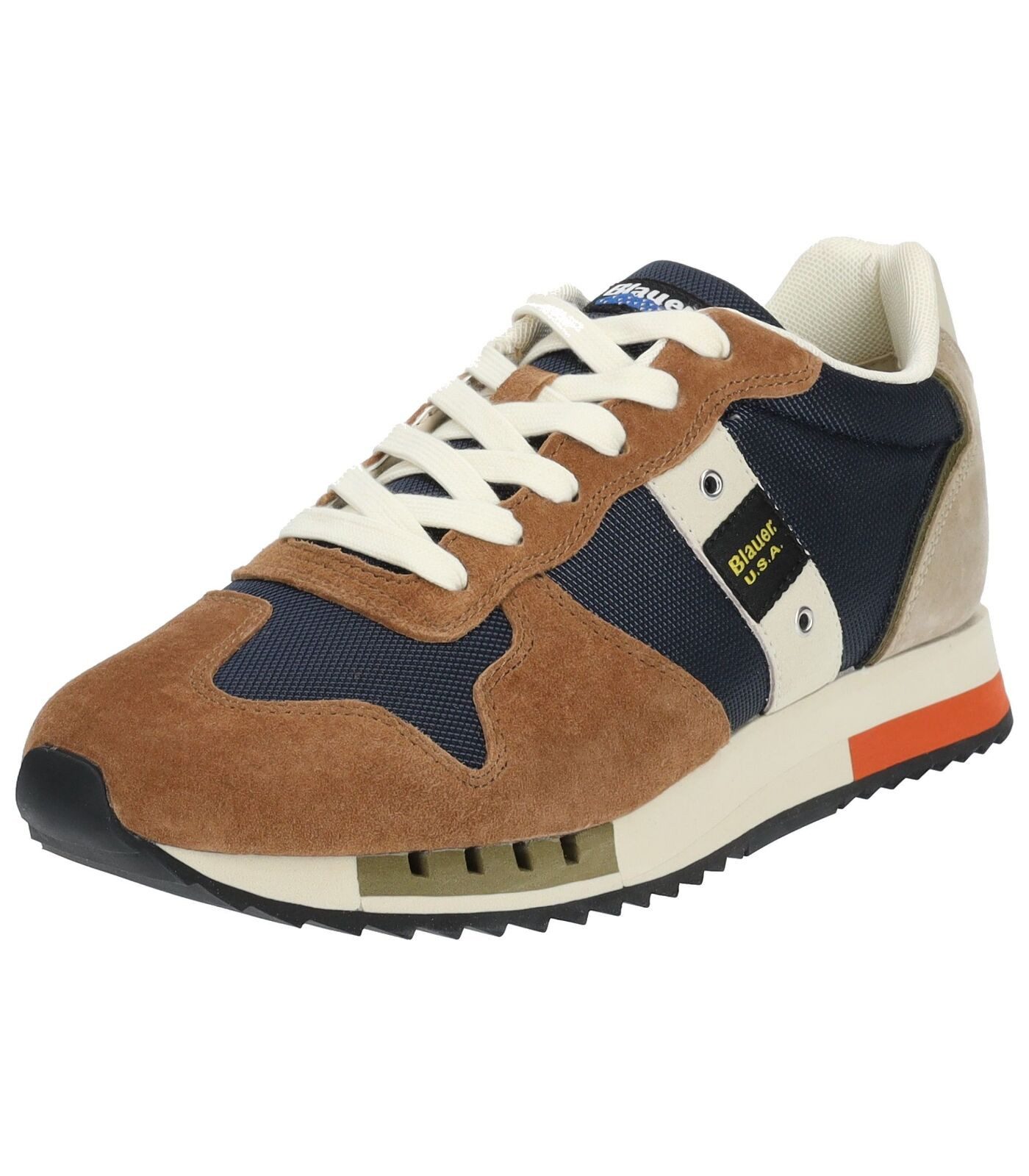 Blauer Sneaker Leder/Textil Sneaker