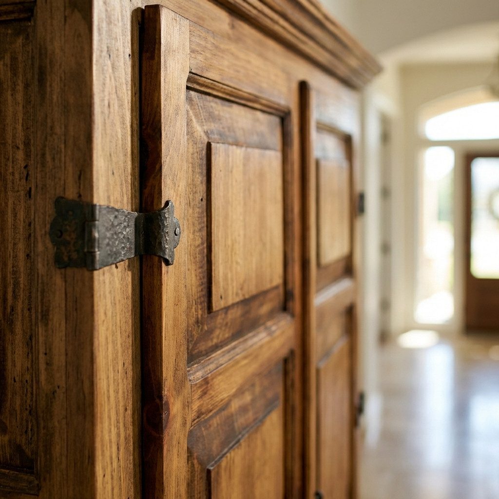 WOLF MÖBEL Kleiderschrank MEXIKO Schrank mit 2 Schubladen/ 2 Einlegeböden (119x57x188)