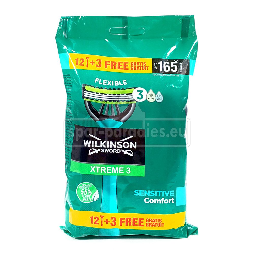 Wilkinson Лезвия для бритвы Wilkinson Xtreme 3 Sensitive Comfort Einwegrasierer, 15er Pack