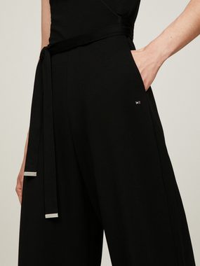 Tommy Hilfiger Culotte-Overall WRAP DETAIL JUMPSUIT SLEEVELESS mit Bindeband