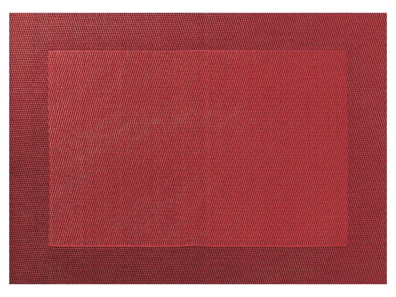 Platzset, Tischset gewebter Rand granatapfelrot 46 x 33 cm, ASA SELECTION
