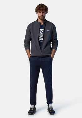 North Sails Fleecepullover Sweatshirt mit durchgehendem Reißverschluss