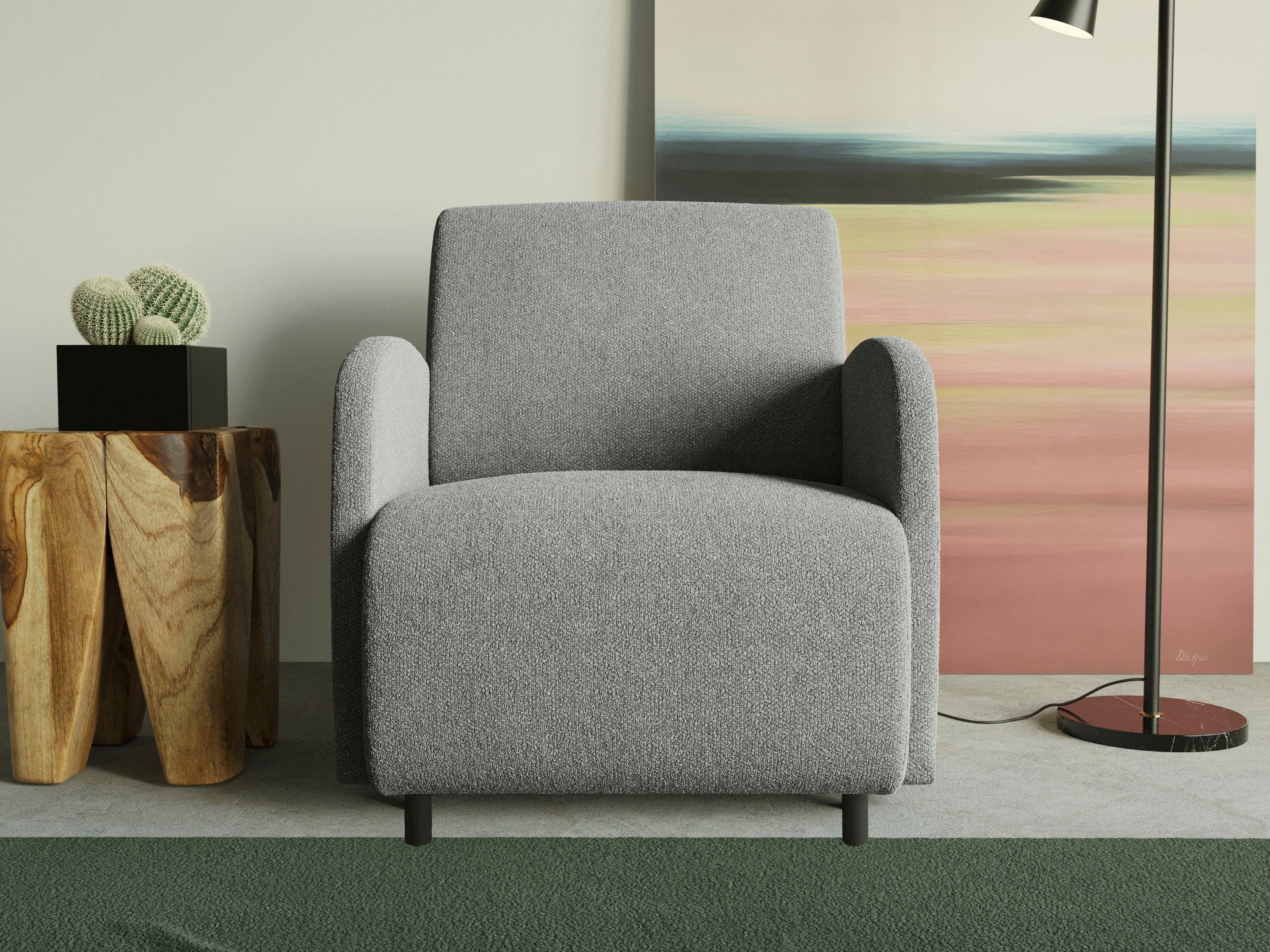 in erhältlich, teilweise Leonique in Aurelie, recyceltem Design Stoff auch stilvollem Sessel