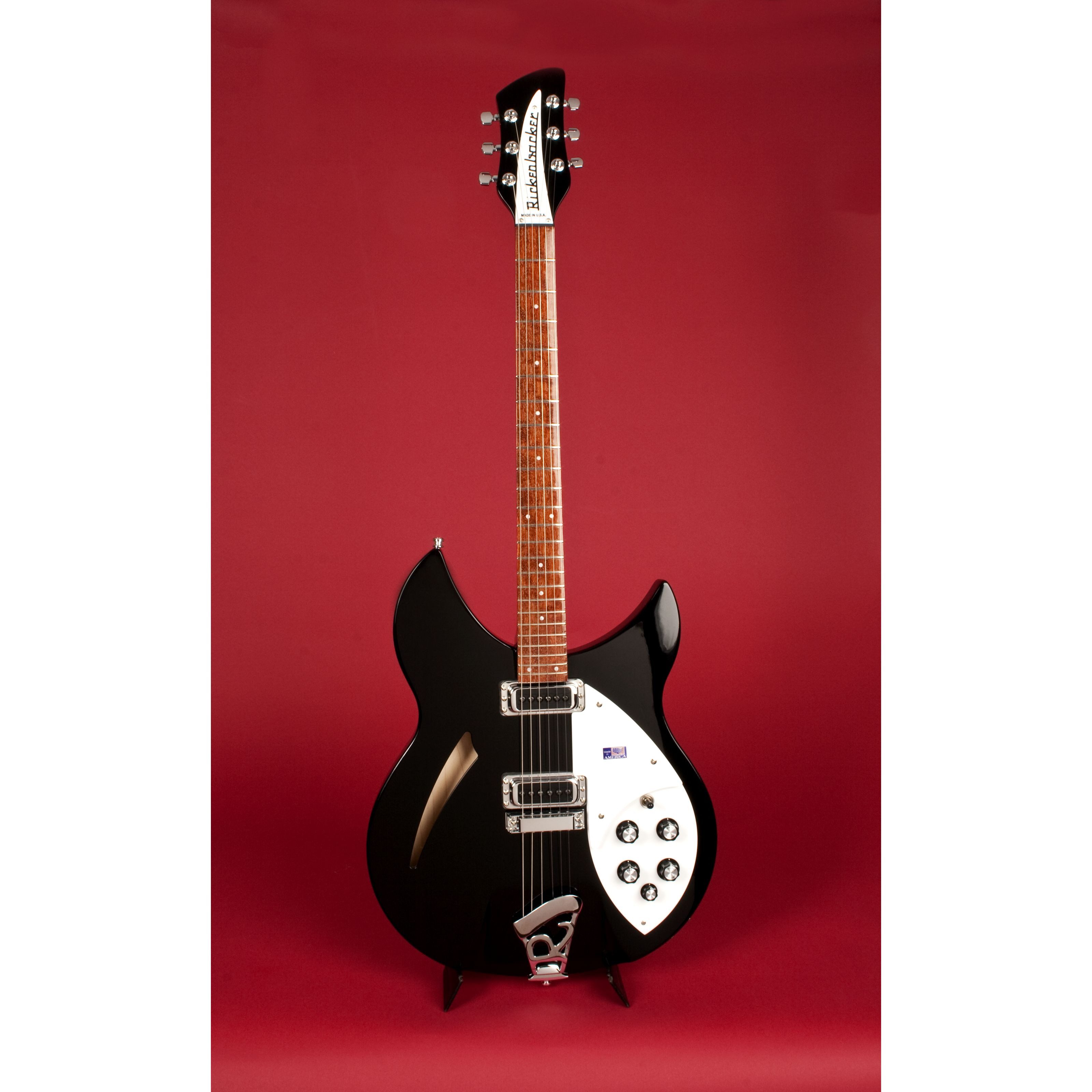 Rickenbacker Halbakustik-Gitarre, 330 Jetglo, Halb-Akustik Gitarren, Custom-Shop, 330 Jetglo - Halbakustik Custom Gitarre