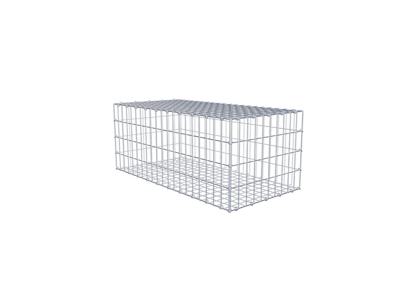 Thumbnail - Gabiona Gabionenzaun Gabione 100 cm x 40 cm x 50 cm (L x H x T), Maschenweite 5 cm x 10, (Gabione 100 cm x 40 cm x 50 cm...