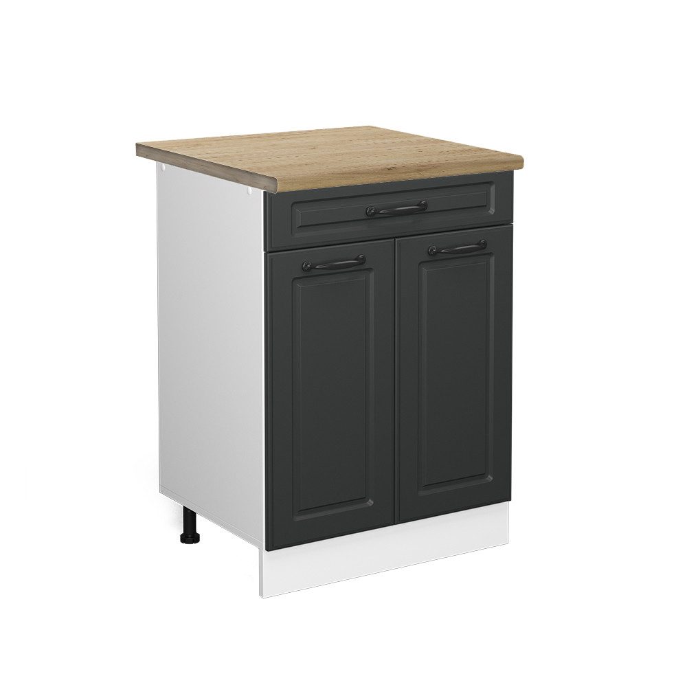 Vicco Unterschrank R-Line, Anthrazit Landhaus/Weiß, 60 günstig online kaufen