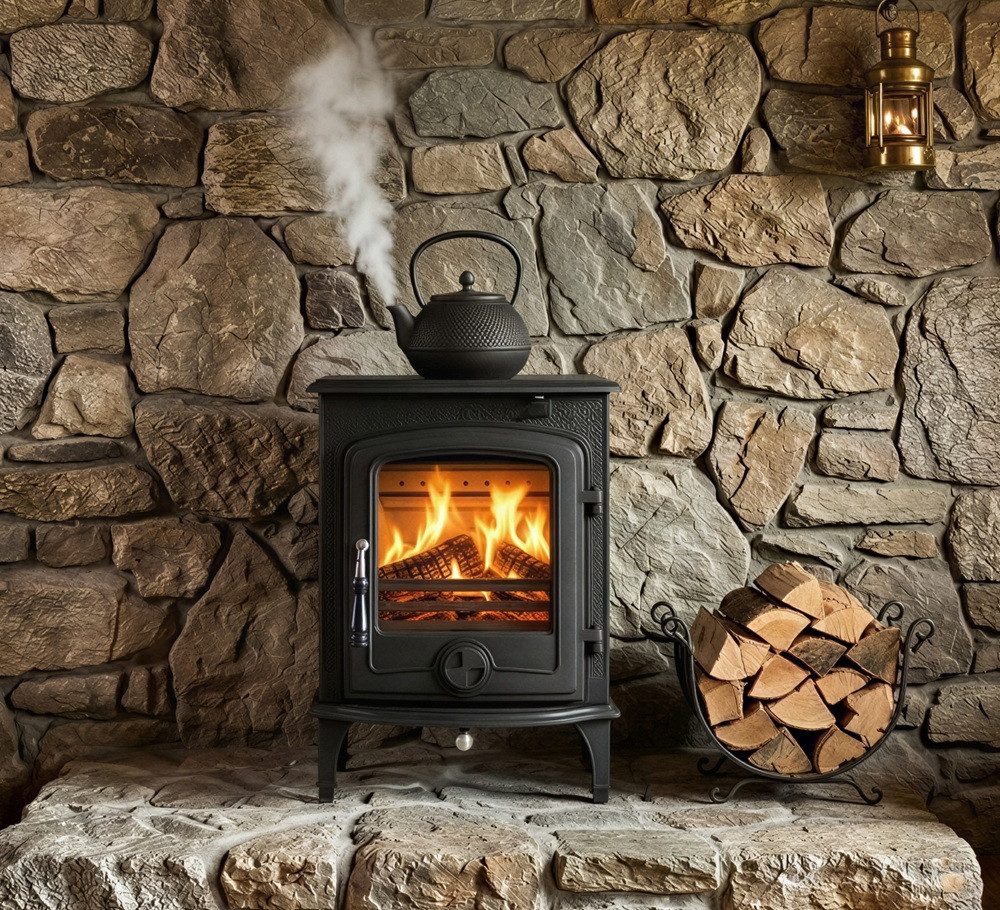 ECOfoxx Kaminofen Gusseisen PAULUS II, 4.9 kW – Bild 5 von 5