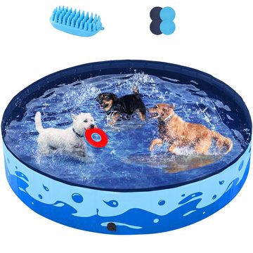 Yaheetech Hundepool, Swimmingpool für Hunde Planschbecken 160 x 30 cm Faltbar
