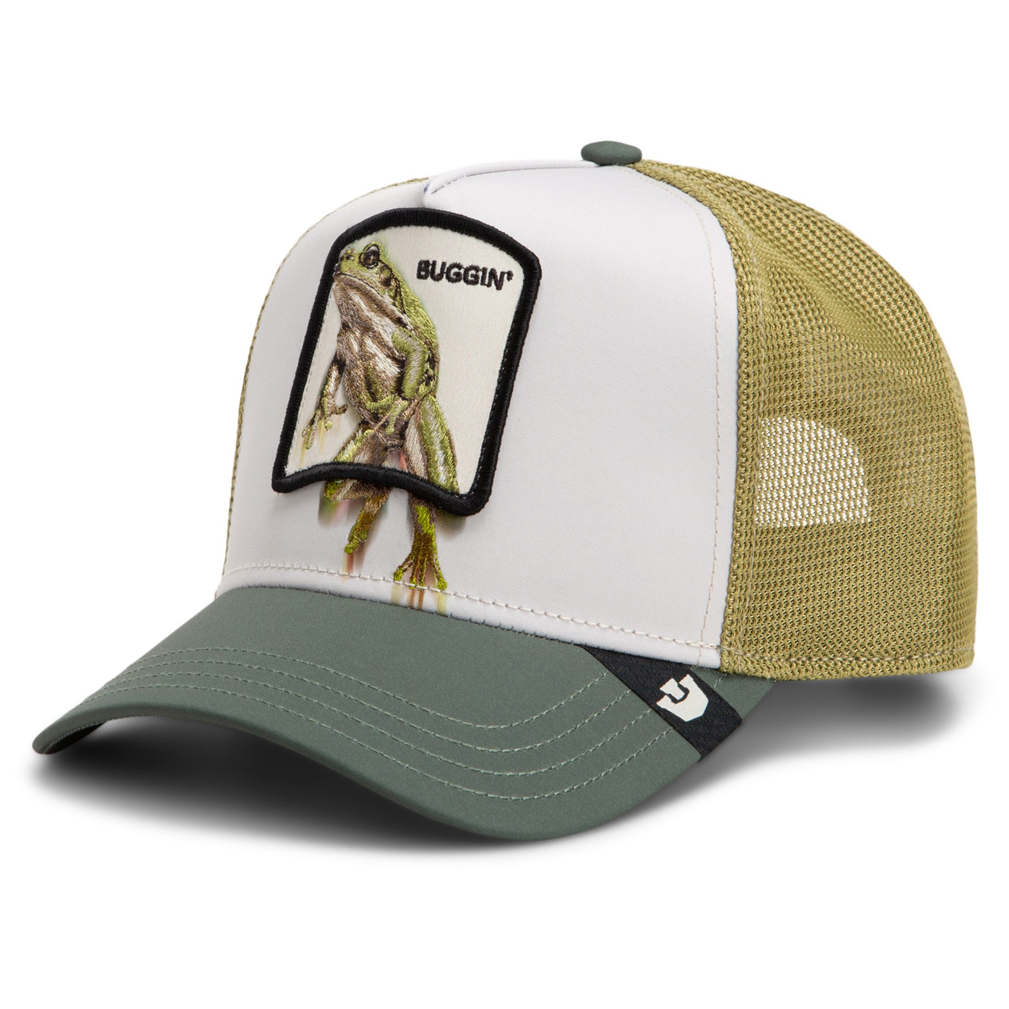 GOORIN Bros. Trucker Cap Goorin Bros. OG Trucker Cap Elevated Mesh Migration Buggin Chalk/Palm (Basecap, Basecap, Meshcap, Trucker Kappe)