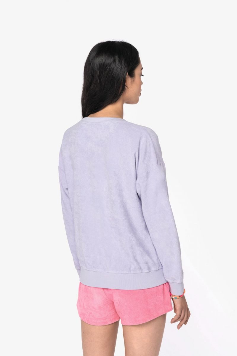 Native Spirit Sweatshirt Umweltfreundliches Damen-Sweatshirt aus Frottee