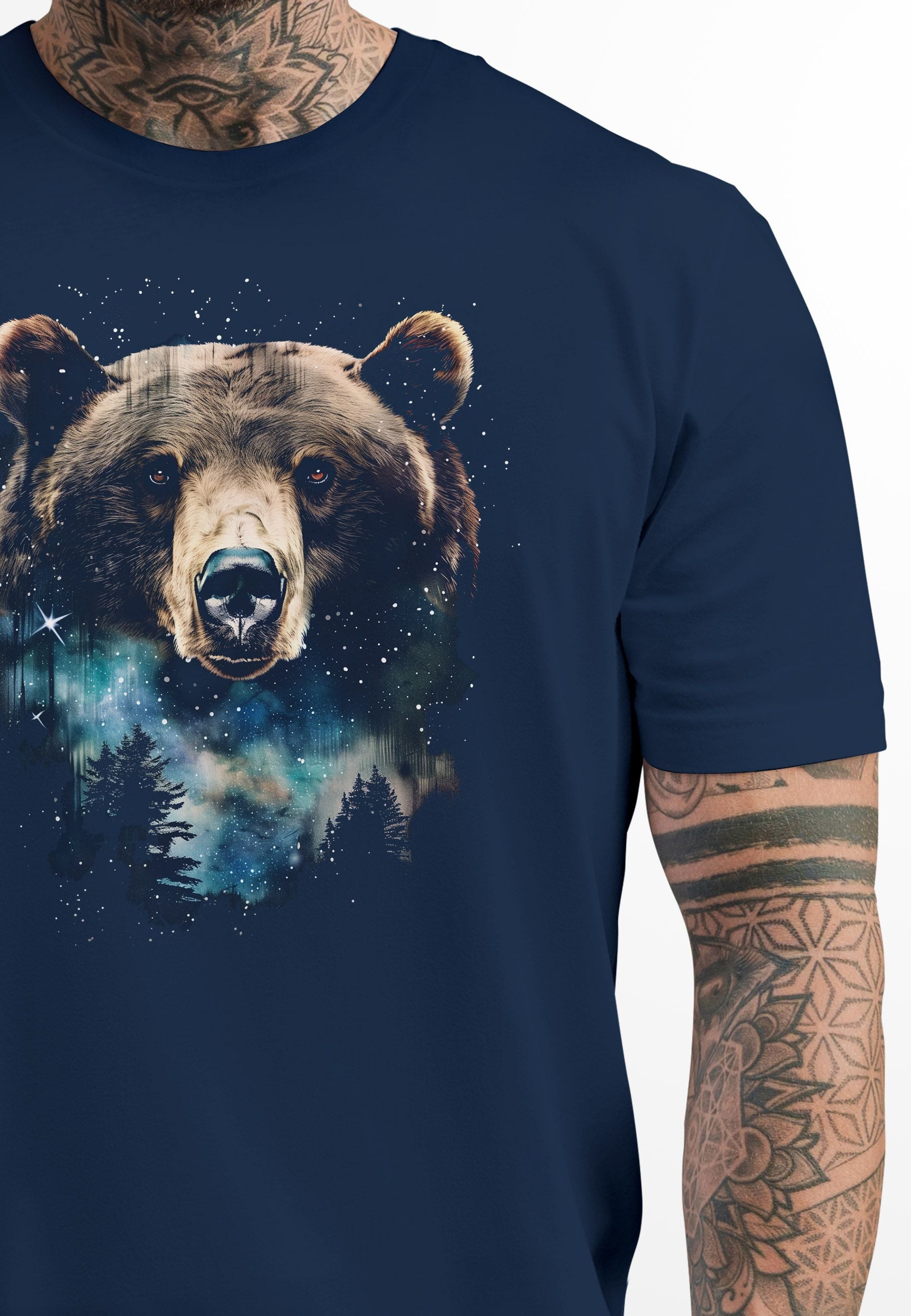 Neverless Print-Shirt Herren T-Shirt mit Frontprint günstig online kaufen