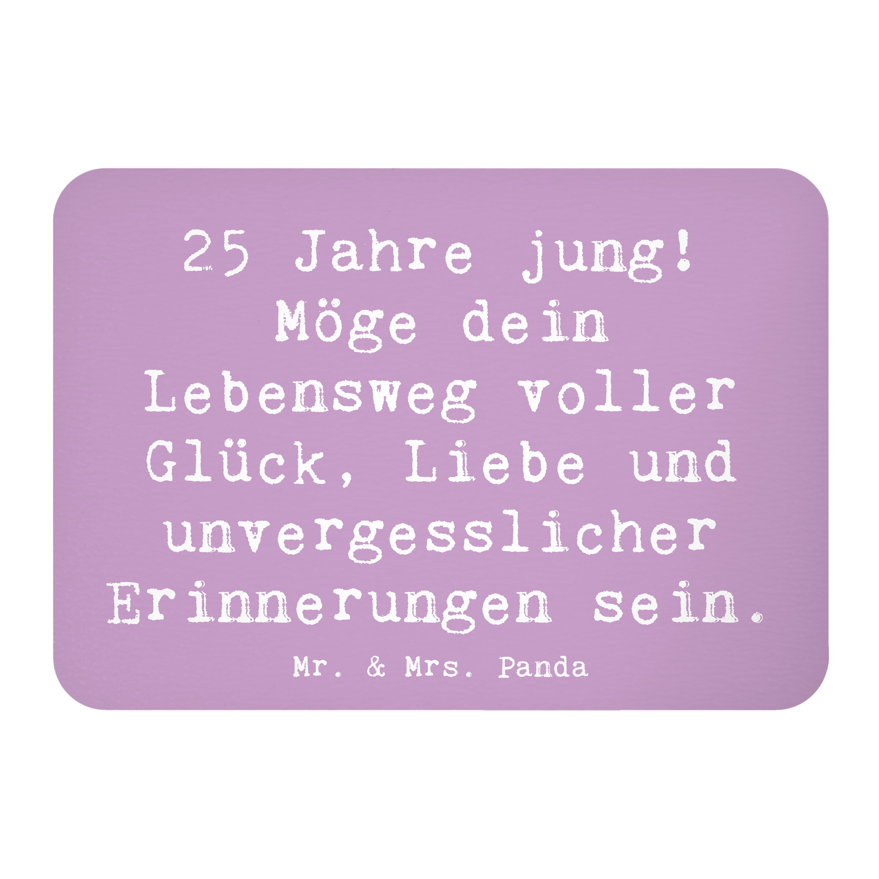 Magnet Spruch 25. Geburtstag Glück - Lavendeltraum - Geschenk, Geburtstagswü