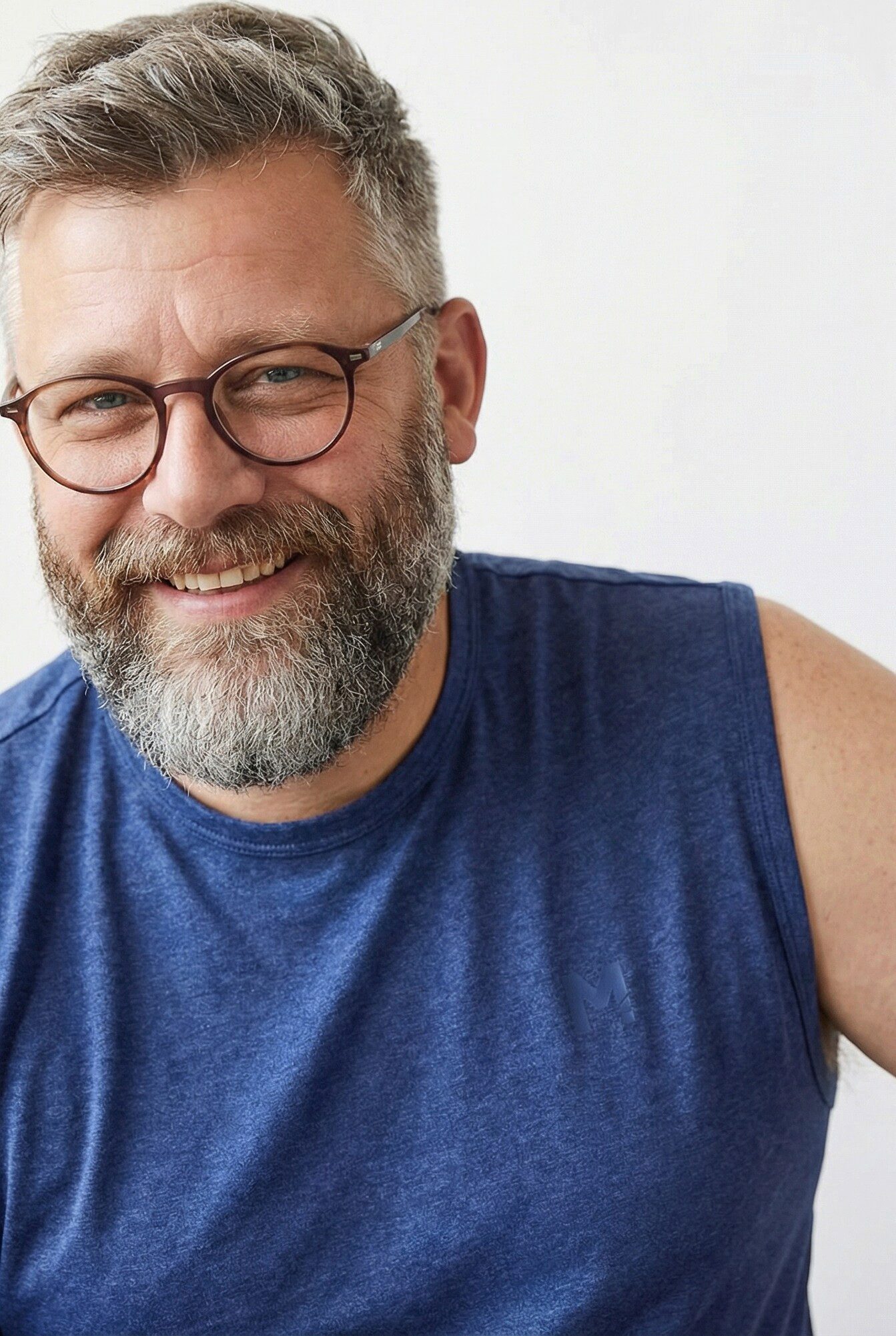 Men Plus Unterhemd Unterhemd breite Träger