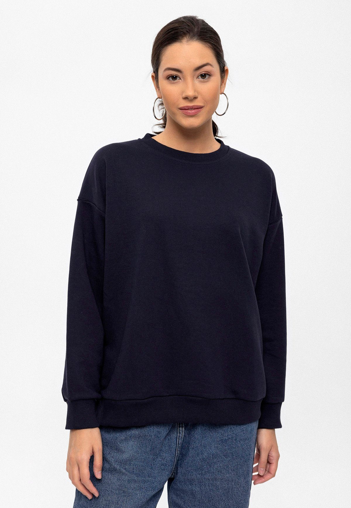 STYLEOVER Sweatshirt Sweatshirt mit Rundhalsausschnitt