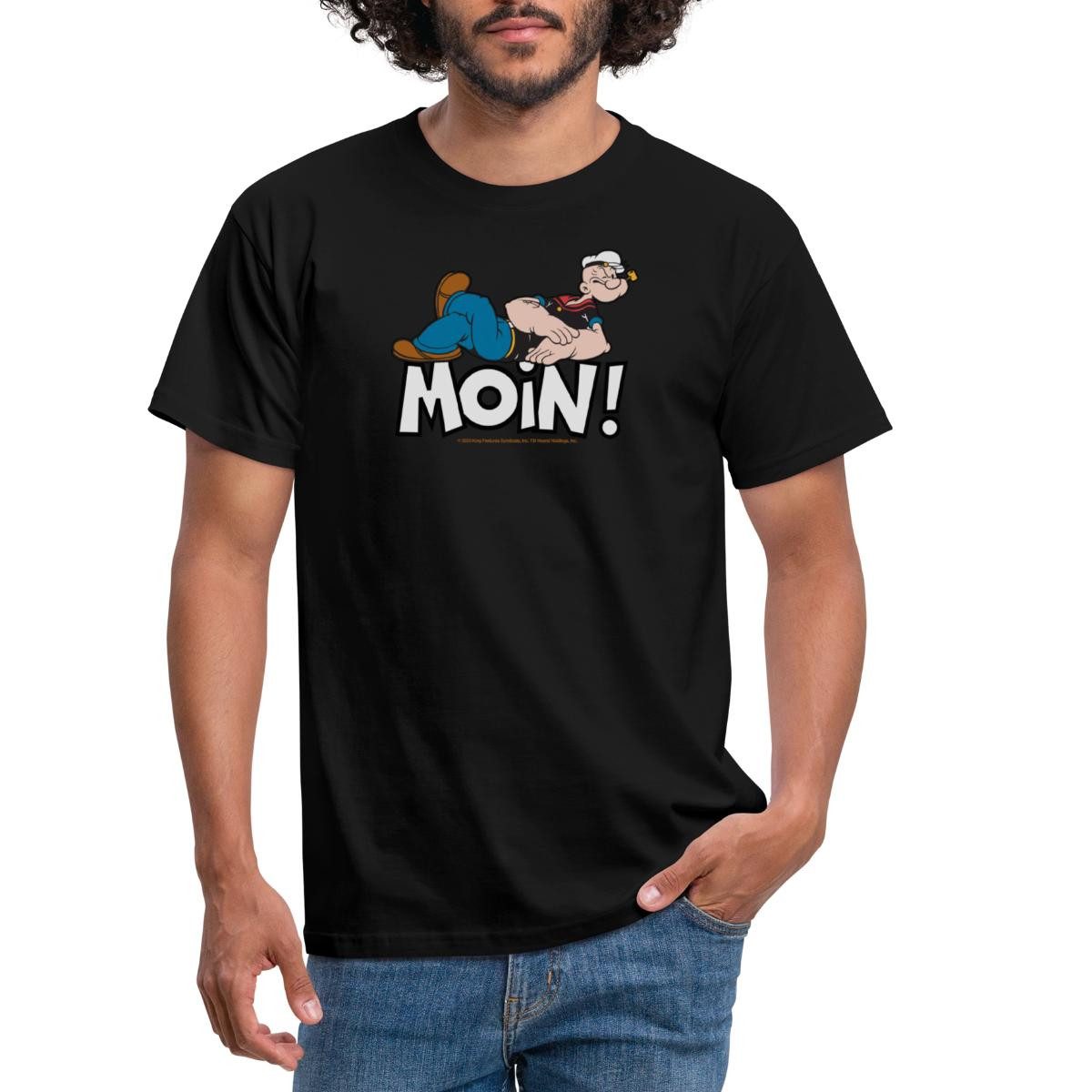 Spreadshirt T-Shirt Popeye Faulenzen Mit Schrift günstig online kaufen