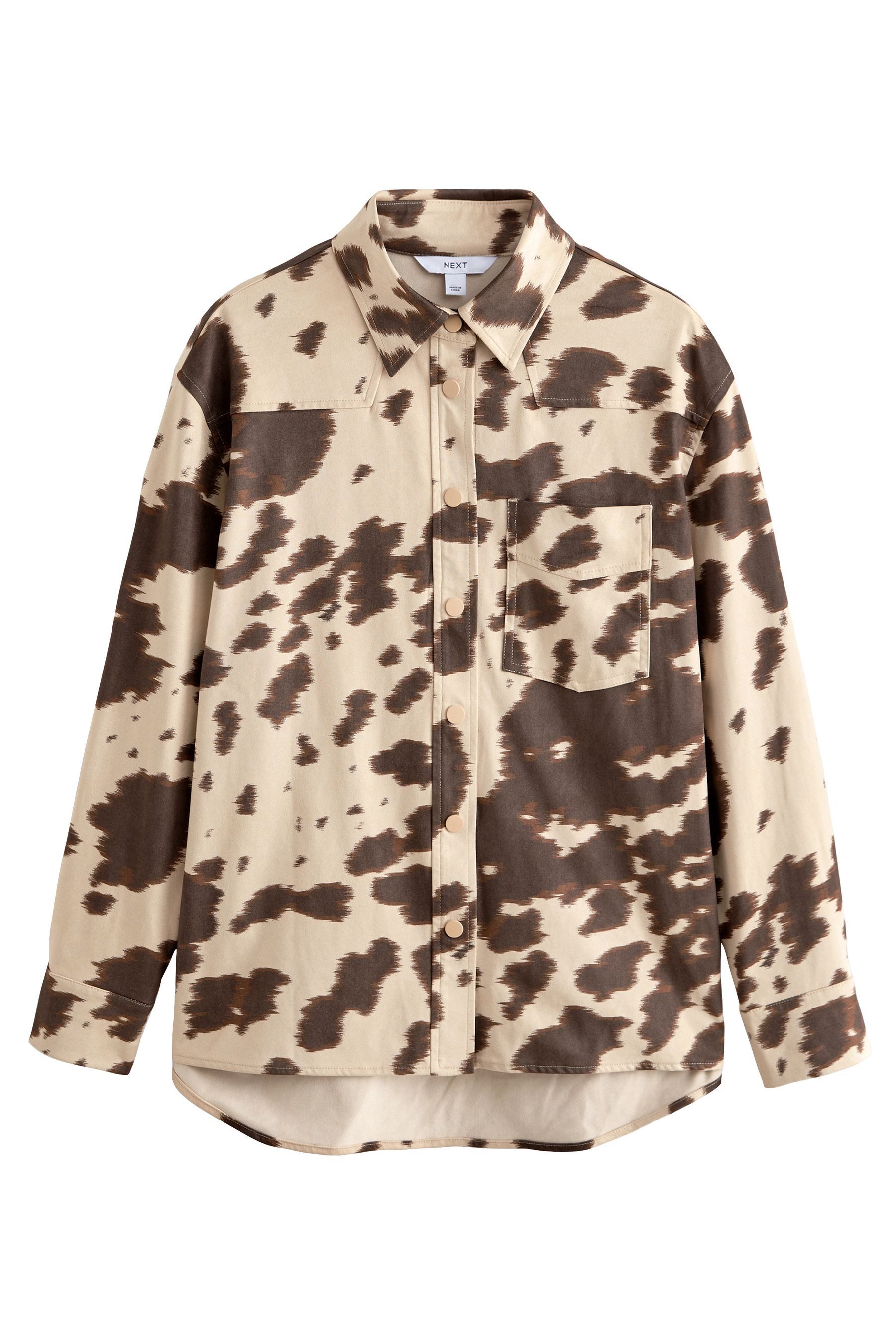 Next Hemdjacke Hemd aus Velourslederimitat (1-St) günstig online kaufen