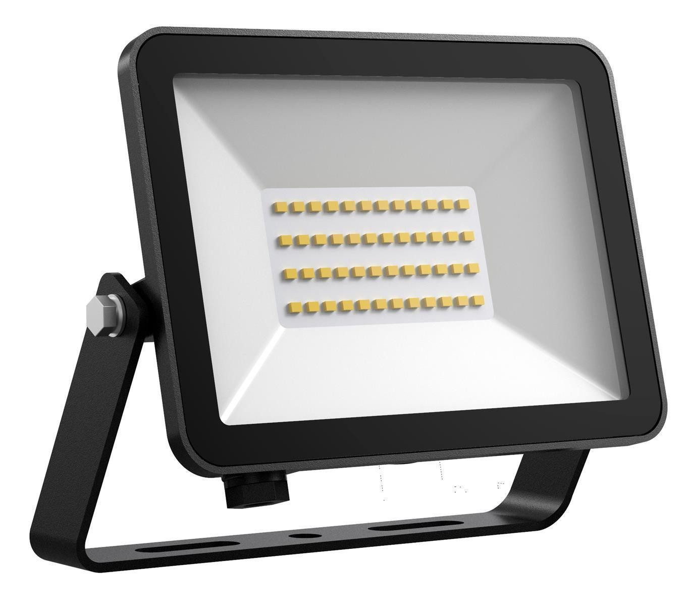 DOTLUX LED Scheinwerfer DOTLUX LED-Strahler FLOORslim 50W 3000K schwarz