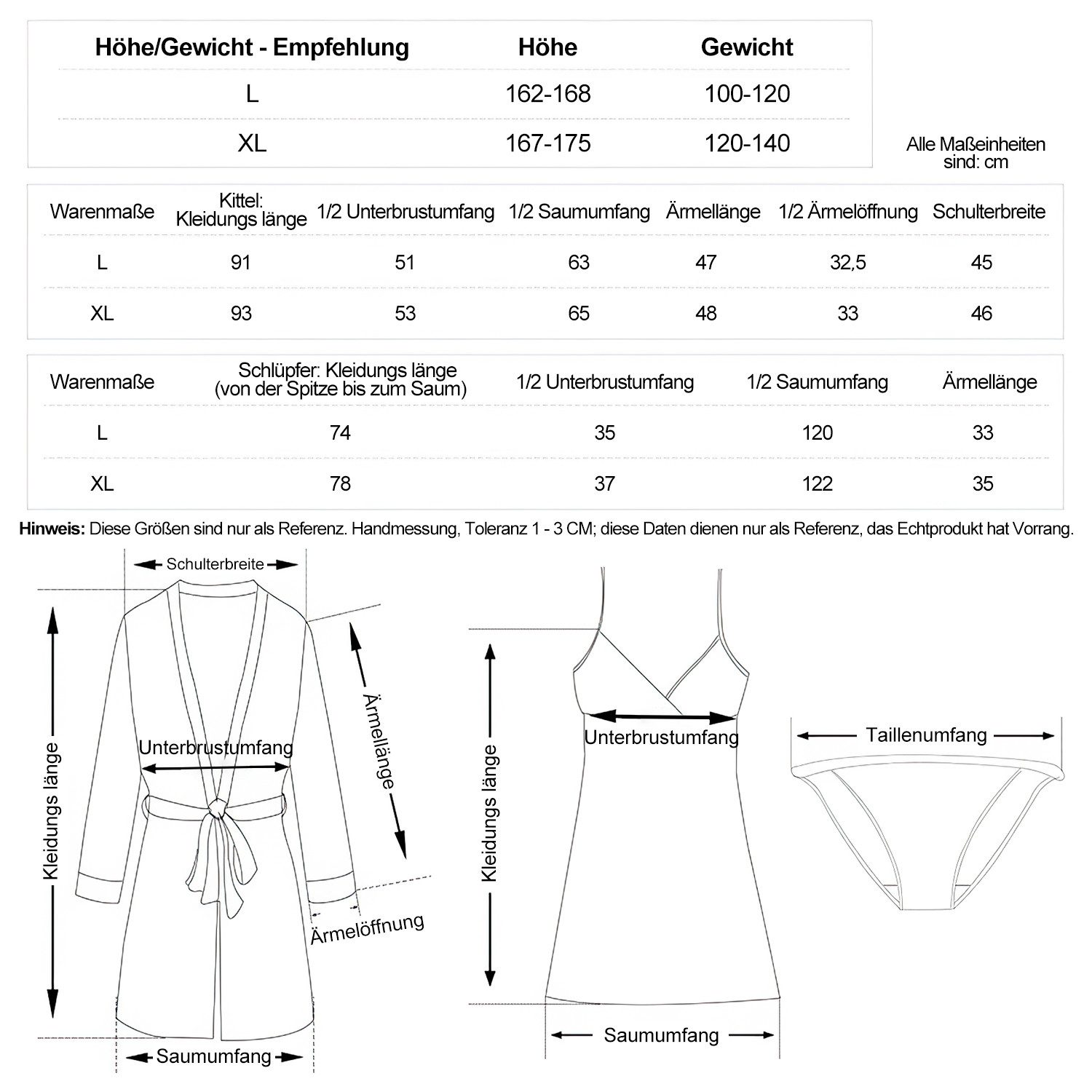 ZEUOPQ Kimono Hausmäntel Spitzen-Kimono Homewear 3-teilig günstig online kaufen