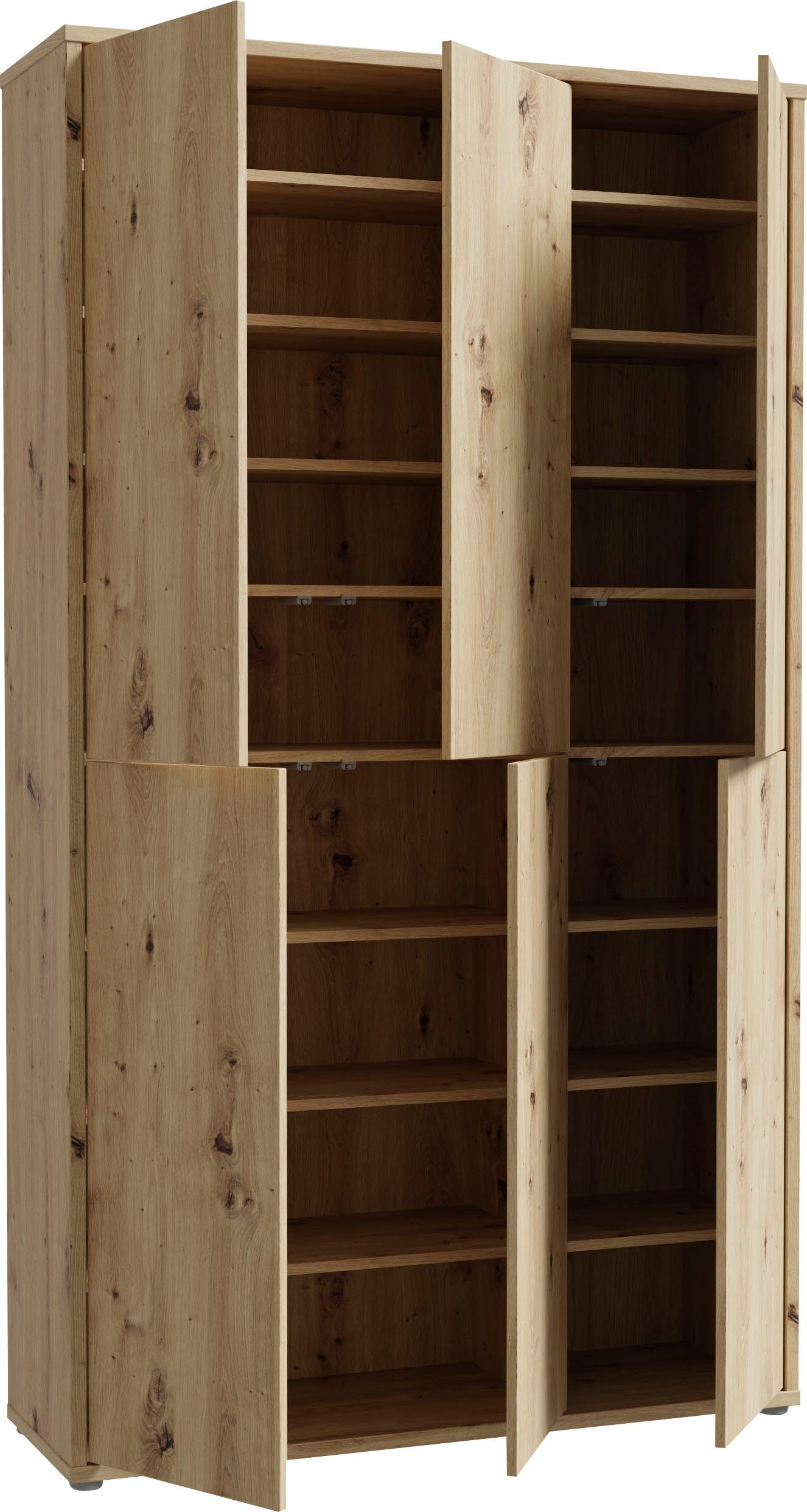 FORTE Schuhschrank Alice Springs, Schuhschrank, B/H/T 109,2/191,9/34,9 cm, 36 Paar Schuhe (B/H/T 109,2/191,9/34,9 cm) Stauraumschrank, Mehrzweckschrank, (B/H 10 – Bild 5 von 5