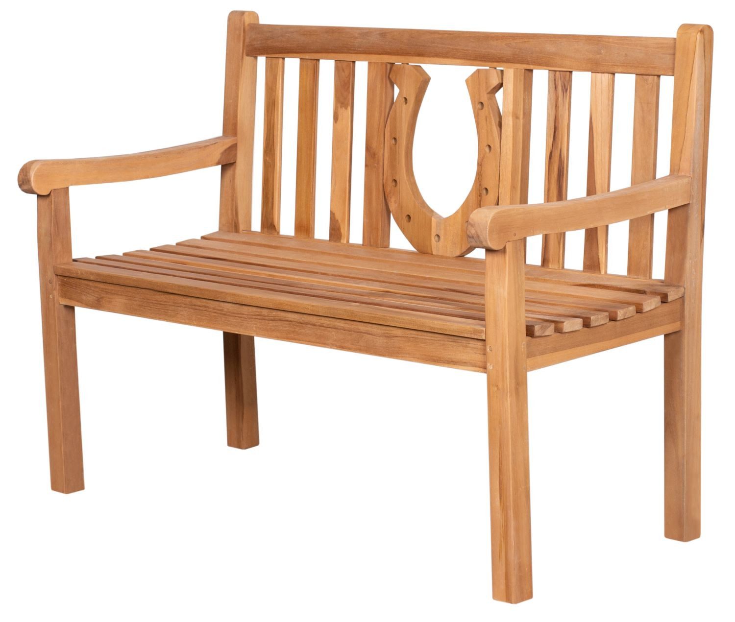 bene living Gartenbank Teakholz Gartenbank Hufeisen günstig online kaufen