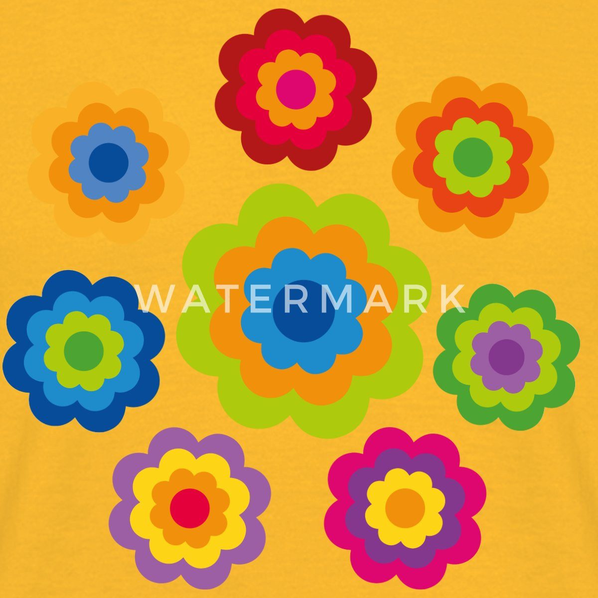 Spreadshirt T-Shirt 70er Jahre Hippie Flower Power Kostüm Blumen Outfit Män günstig online kaufen