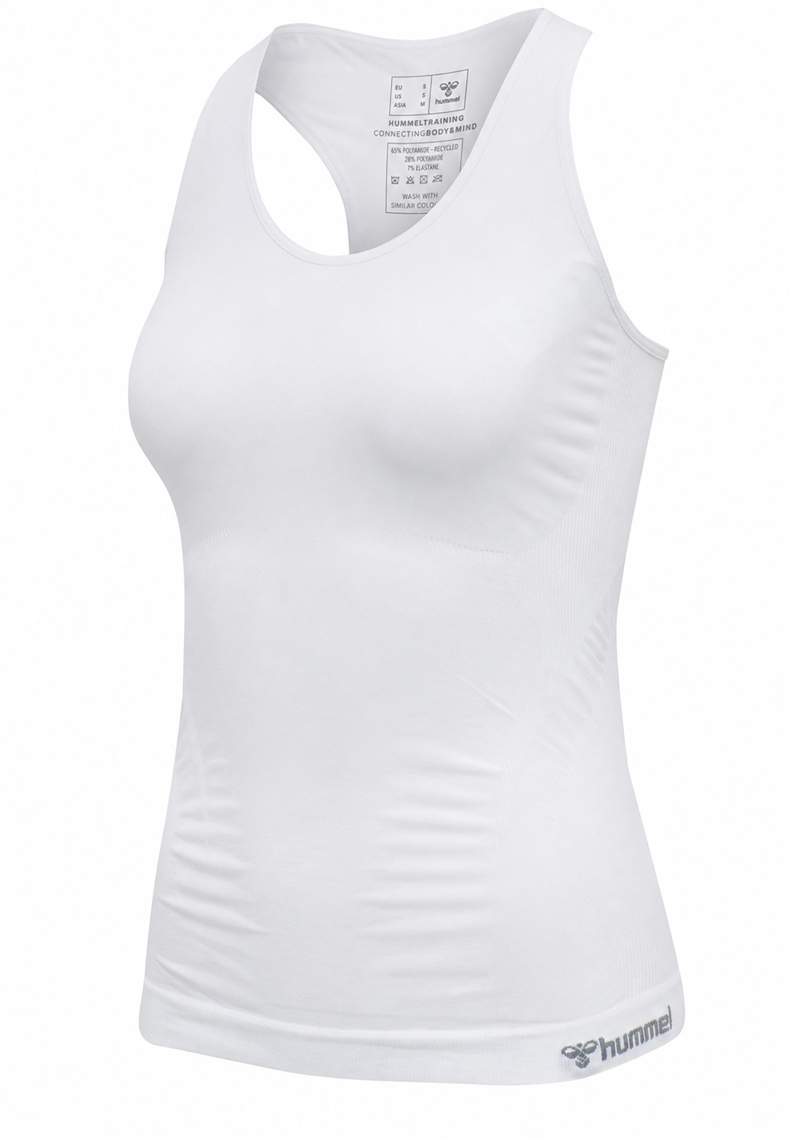 hummel Shirttop Bügelloses Seamless Design Rundhals Fitness Komfort für Damen (1-tlg) Recyceltes Material nachhaltig Slim Fit Rundhals Ärmellos