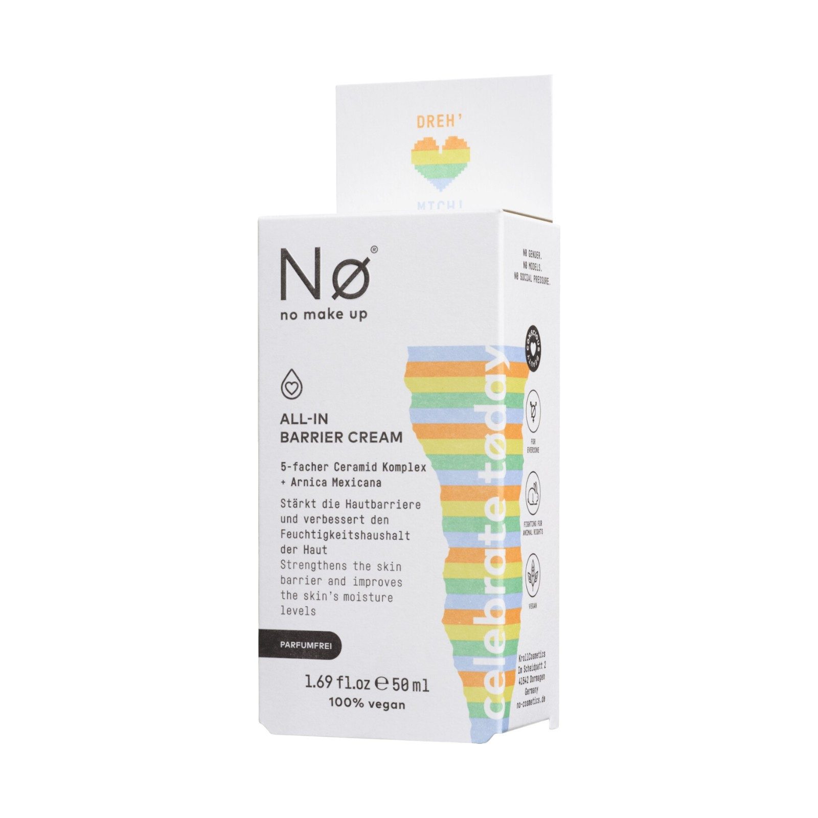 NO Cosmetics Feuchtigkeitscreme ALL-IN Barrier Cream, celebrate today