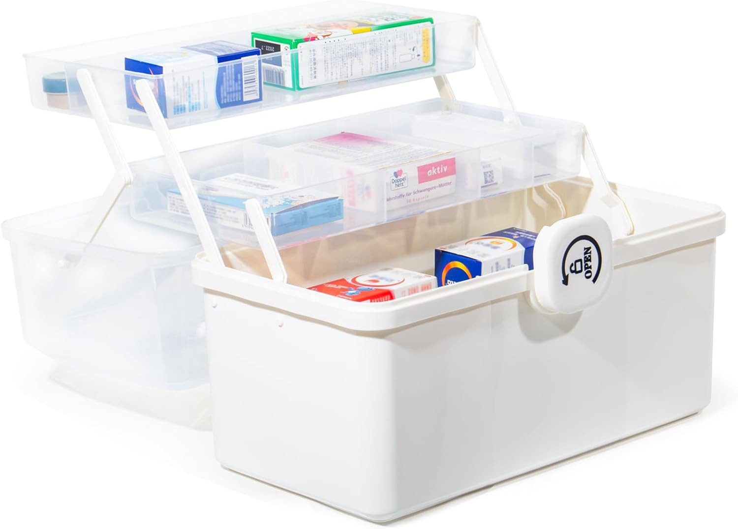 Zedelmaier Aufbewahrungsbox Medikamenten Aufbewahrung Medizinbox Apothekenb günstig online kaufen