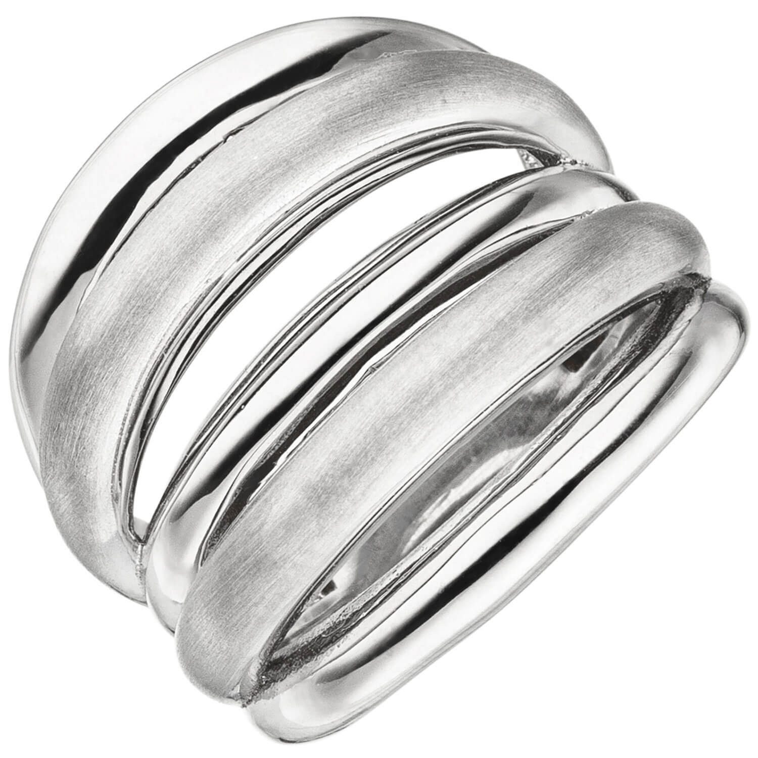 Schmuck Krone Silberring Breiter Ring 5-reihig aus 925 Silber, Silber 925 günstig online kaufen
