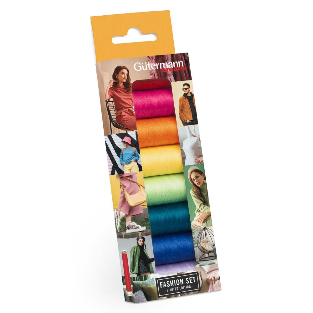 Gütermann - Fashion Nähfaden-Set Allesnäher (100 m / 8 Farben) Nähgarn