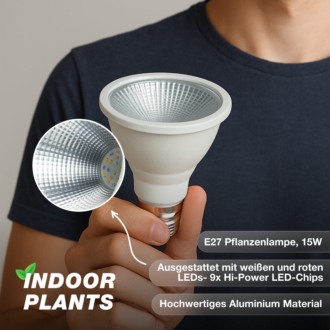 Venso EcoSolutions Pflanzenlampe indoor plants, Venso EcoSolutions Growlight Indoor plants LED E27 Pflanzenlampe, Voll – Bild 3 von 5
