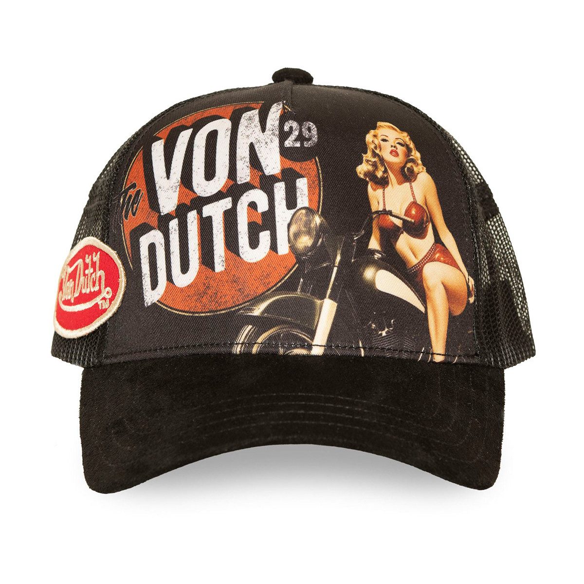 Von Dutch Trucker Cap Subl Retro Print mit markanten Stickerei