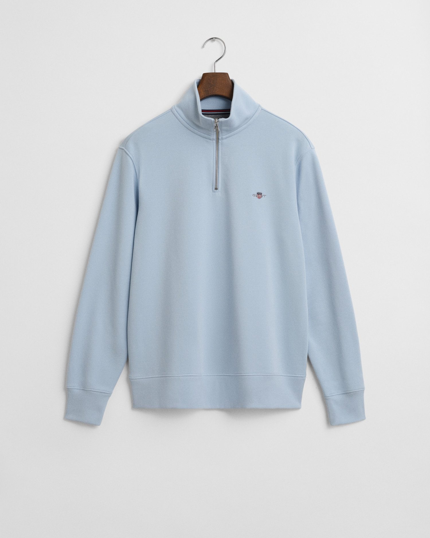 Gant Sweatshirt REG SHIELD HALF ZIP SWEAT mit Logostickerei auf der Brust