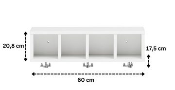 Schildmeyer Hängeschrank Samuel (Kein Set) Fächer, Ablagen, Drehhaken