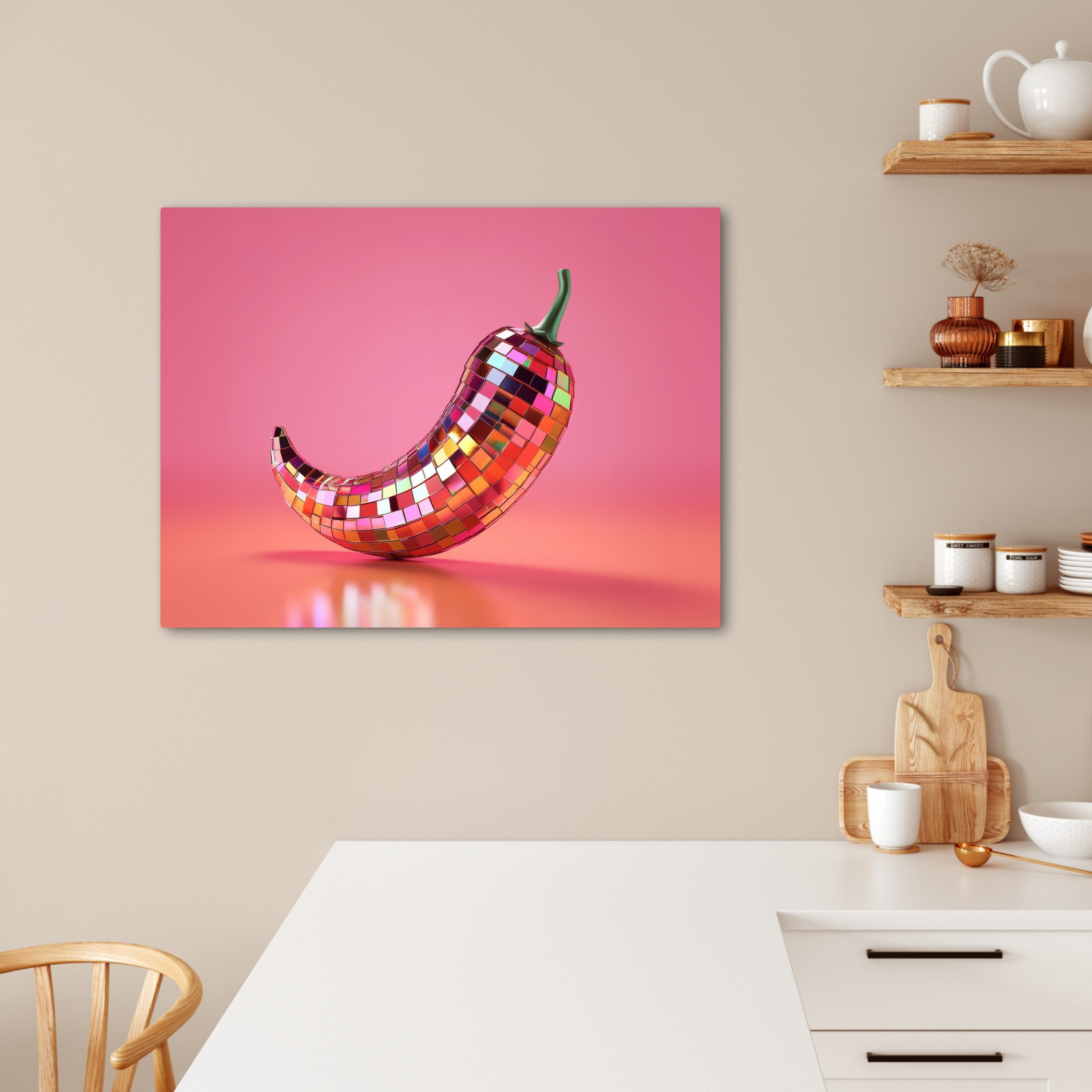OneMillionCanvasses® Leinwandbild Paprika - Disco - günstig online kaufen
