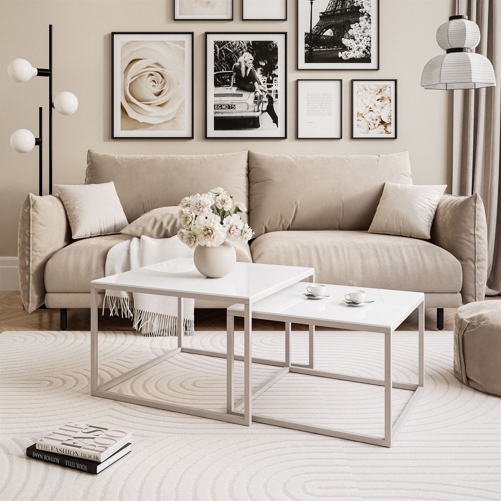 Lookway Couchtisch YOSHI GLASS KASCHMIR Stilvoll & Platzsparend Tisch (2er- günstig online kaufen