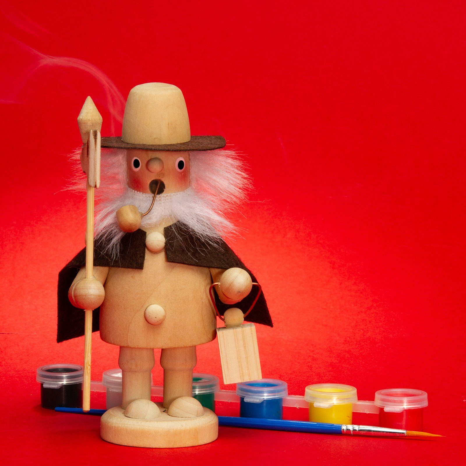 SIKORA Weihnachtsfigur SIKORA RM-DIY "Do-it-yourself" Deko Räuchermännchen Figur für Kinder zum selbst Bemalen