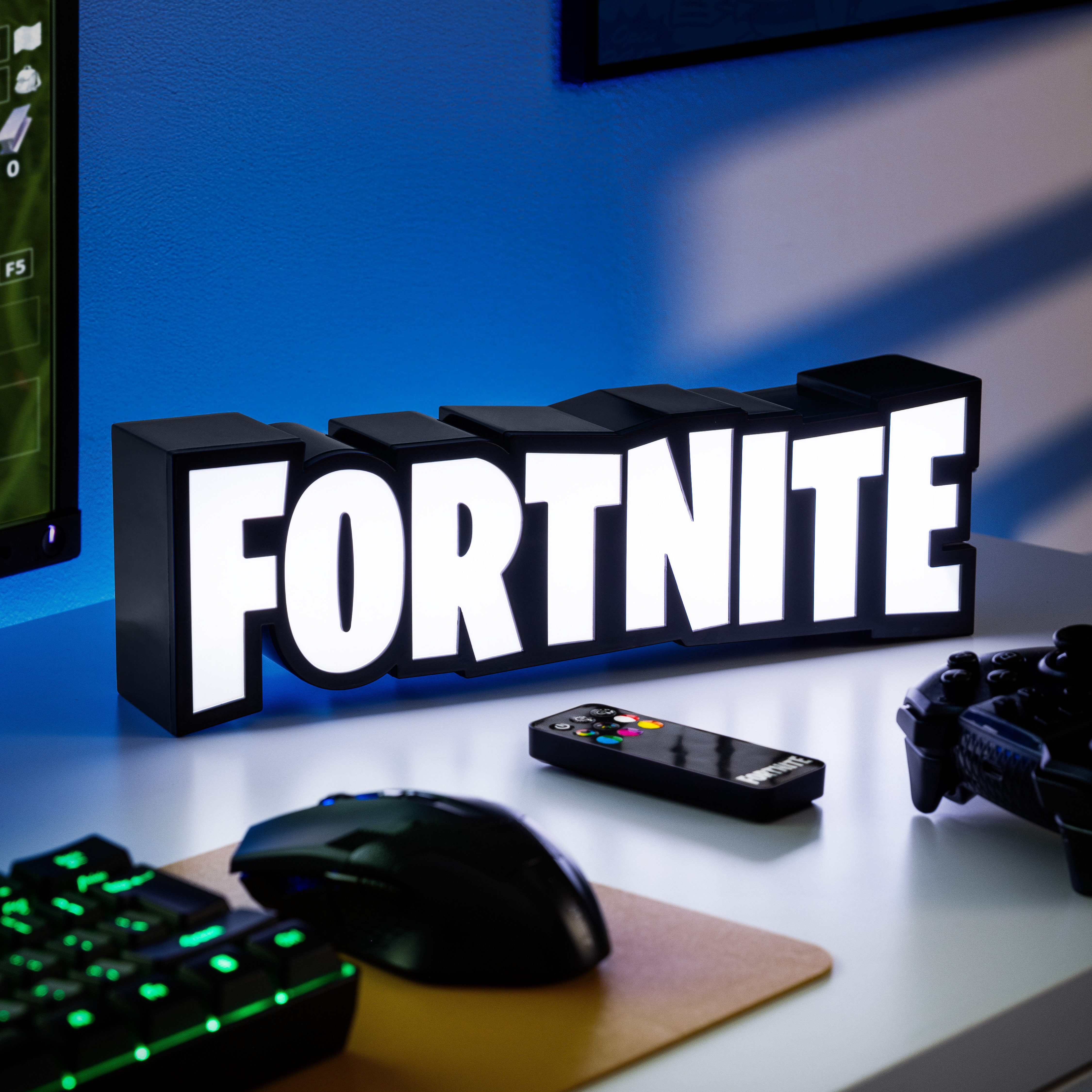 Paladone Dekolicht Fortnite RGB-Logo-Lampe mit Farbwechsel, LED fest integriert, mit Fernbedienung, Wandmontage oder zum Aufstellen – Bild 5 von 5