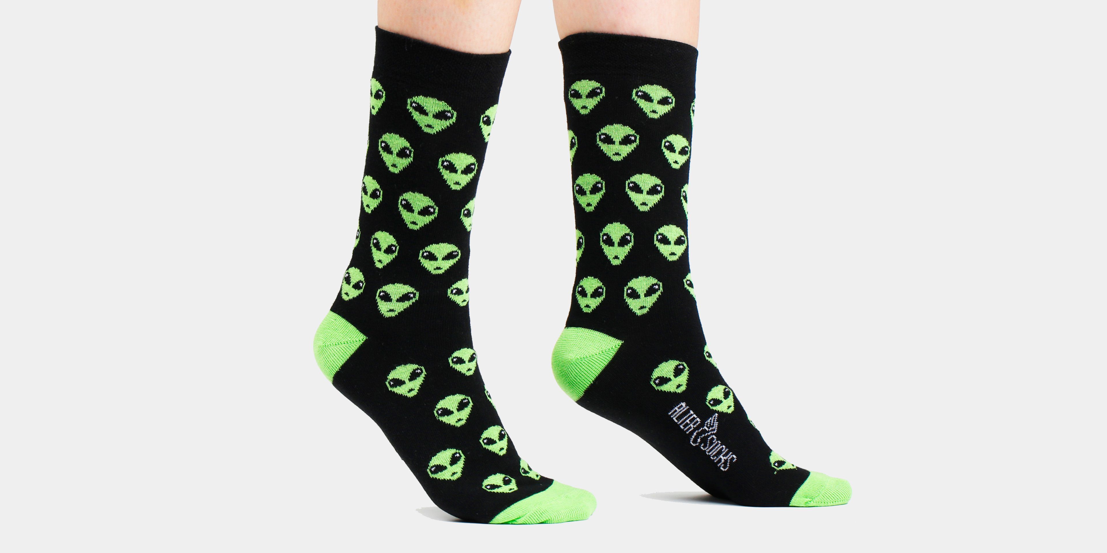 – AlterSocks Alien Größe Lustige Damen Paar) Freizeitsocken & Socken 36 Unisex Herren 45 Socken (1