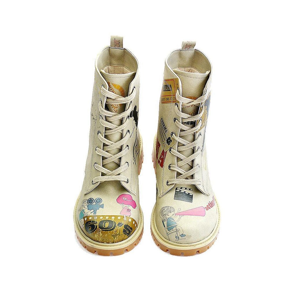 LaMarta damenstiefel-LOVE1960 (Beige), damen boots Schnürstiefel günstig online kaufen