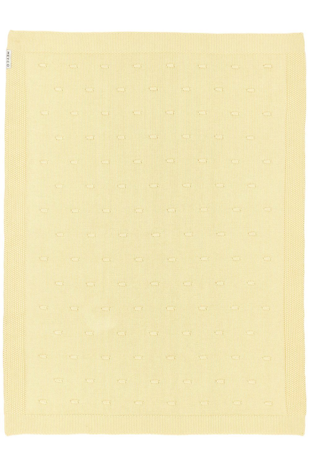 Babydecke Knots Soft Yellow, Meyco Baby, günstig online kaufen