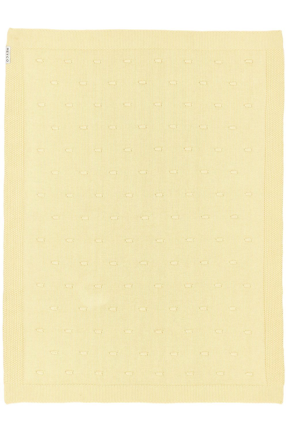 Babydecke Knots Soft Yellow, Meyco Baby, 75x100cm